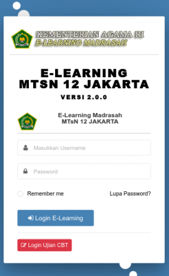 Elearning Madrasah Kementerian Agama MTSN 12 Jakarta
